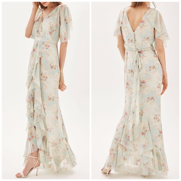 Topshop Dresses & Skirts - NWT Topshop Floral Print Maxi Dress